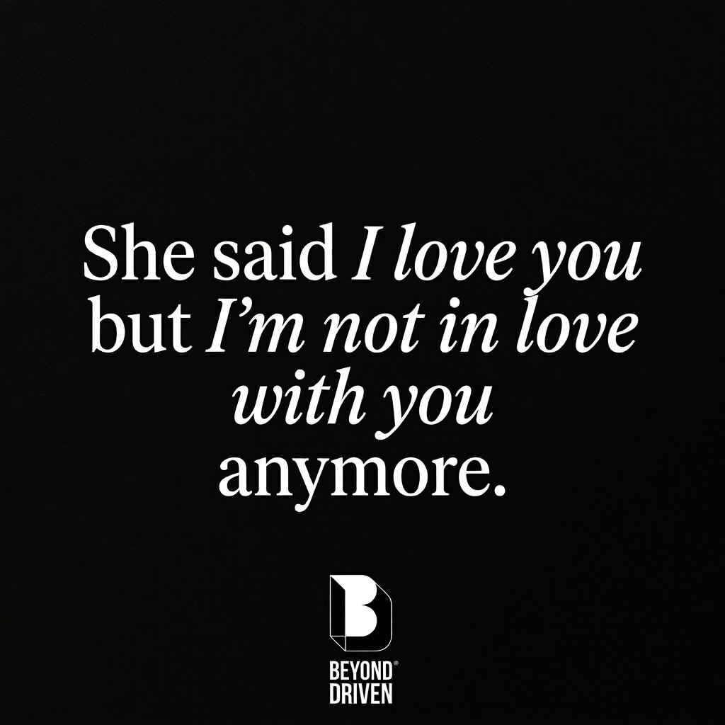 She said I love you text ad