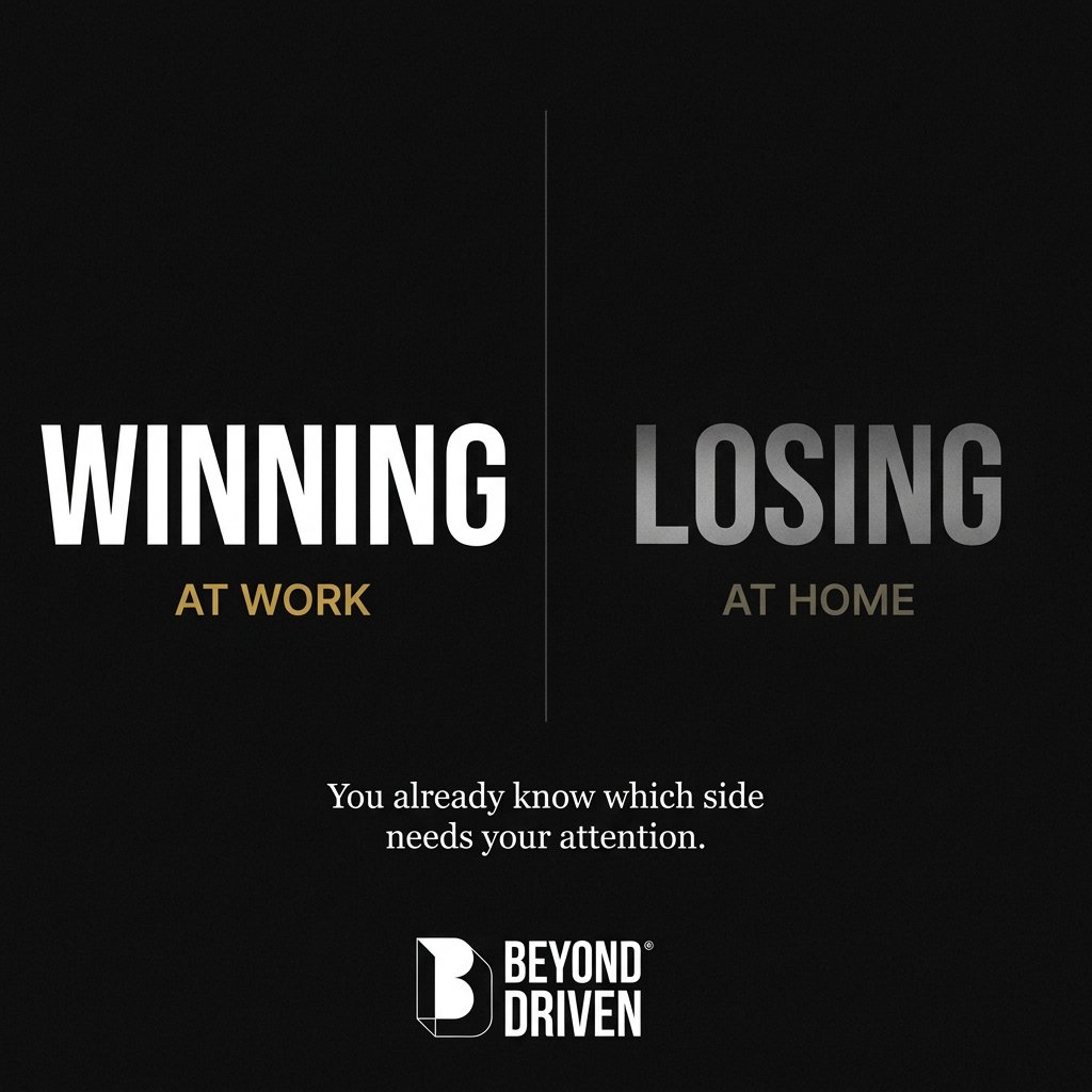 Winning at work losing at home