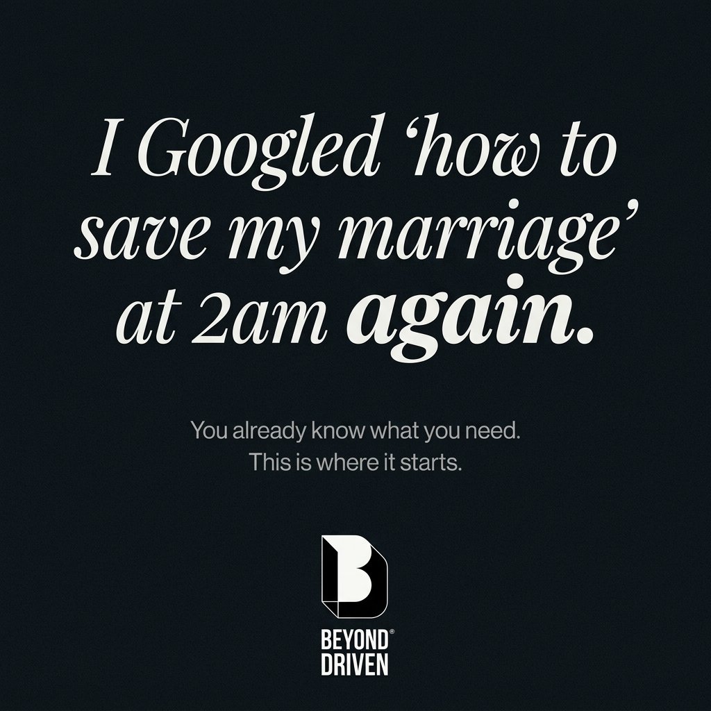 Googled how to save my marriage text ad