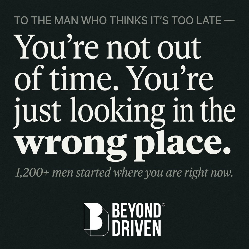 You're not out of time text ad